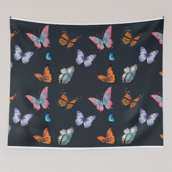 Item preview, Butterflies with colorful colors and sober background designed and sold by Shami23art.