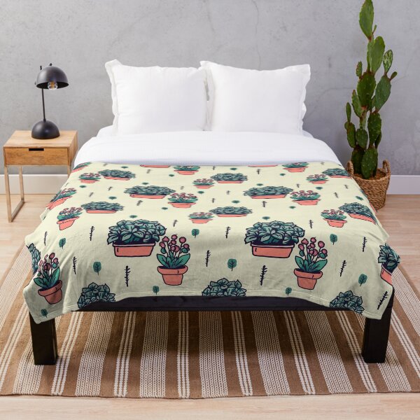 Item preview, Pretty Minimal plants greenery flowers succulents pattern design  designed and sold by TurtleShellShop.