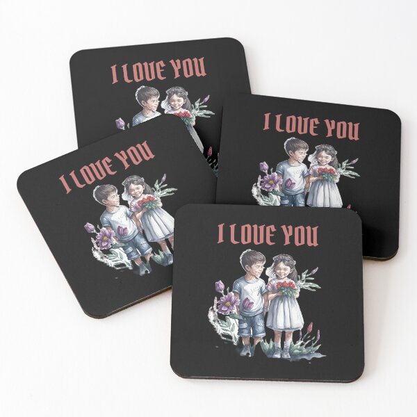Item preview, brother and sister with flowers designed and sold by EuropeanPrints.