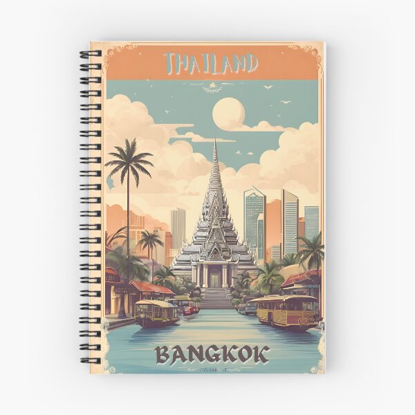 Item preview, Vintage Bangkok Poster: Exploring Thai Charm designed and sold by Ceemko's Vintage Corner.