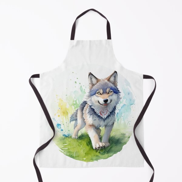 Item preview, Wolf Cub Watercolour Picture designed and sold by Wolfheartart.