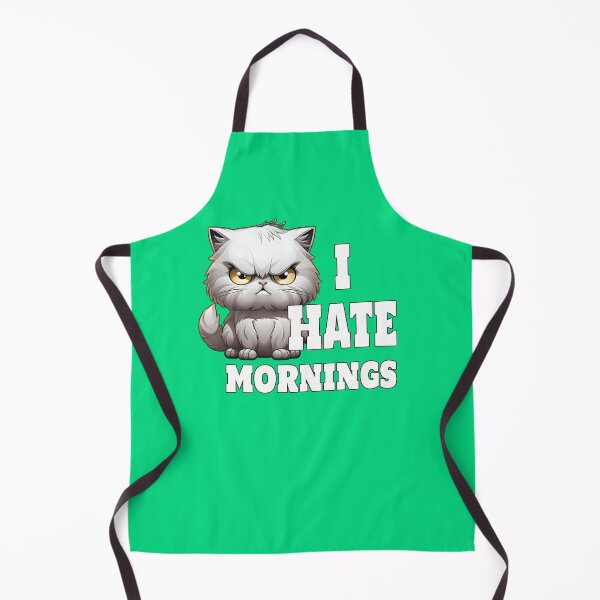 Item preview, Cat I Hate Mornings designed and sold by ThisThatThing.