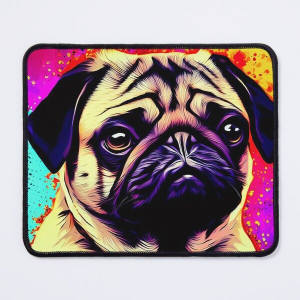 Item preview, Pug Painted Pop Art designed and sold by FunnehGacha.