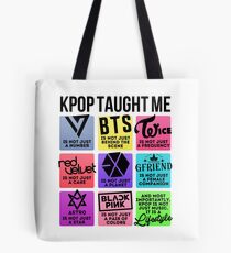 Kpop lehrte mich (3. Gen. Gruppen Ver.) Tote Bag
