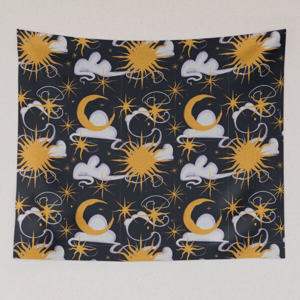 Item preview, Sun, Moon and Stars Pattern  designed and sold by ArtsOfBats.