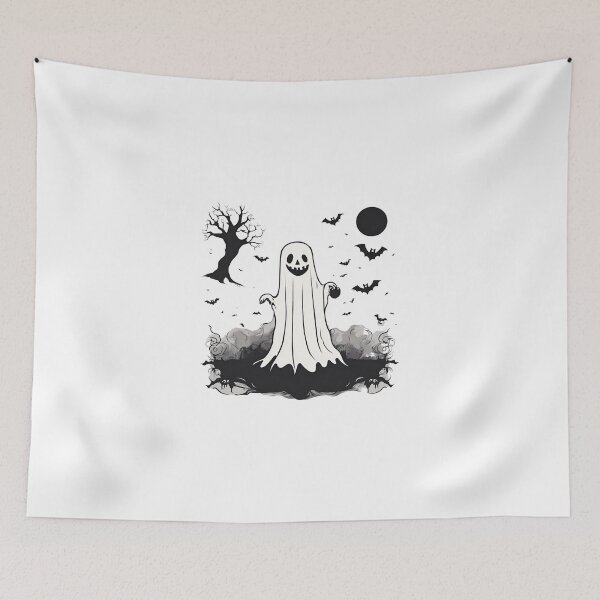 Item preview, Funny spooky ghost happy halloween designed and sold by IssaraStudio.
