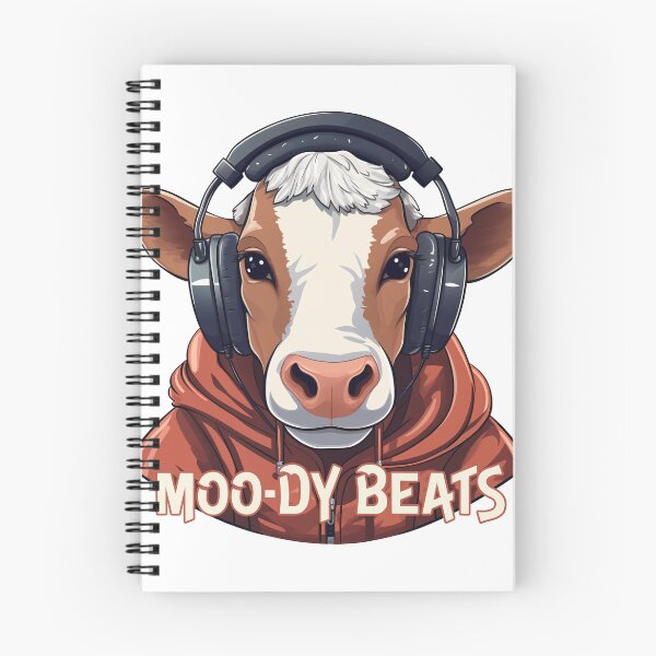Item preview, Moo-dy Beats - Cow with Headphones designed and sold by ILikeToasters.