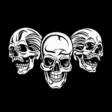 Artwork thumbnail, Three skulls laughing by Coollzone
