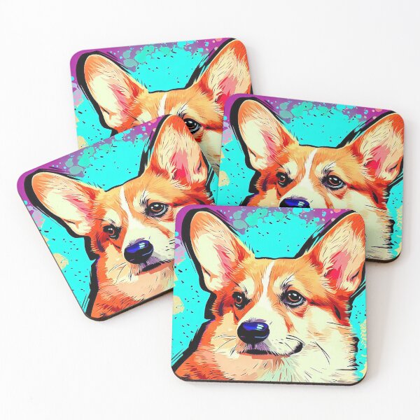 Artikelvorschau, Corgi-Pop-Art entworfen und verkauft von FunnehGacha.
