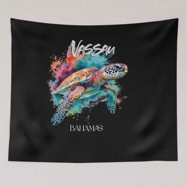 Item preview, Bahamas Sea Turtle Bahamian Flag Beach Great Shark Creek designed and sold by smartrocket.