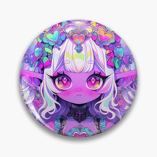 Item preview, Adorable Bright Pastel Little Demon Anime Girl designed and sold by bubblegoth.