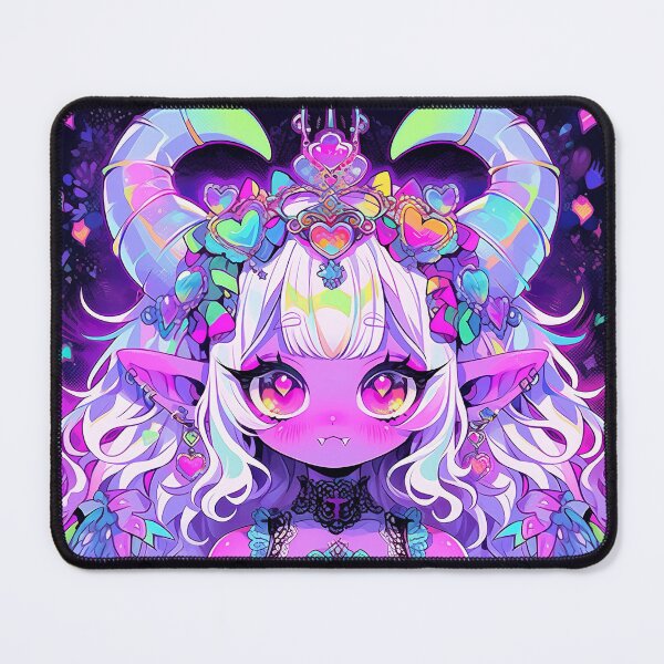 Item preview, Adorable Bright Pastel Little Demon Anime Girl designed and sold by bubblegoth.