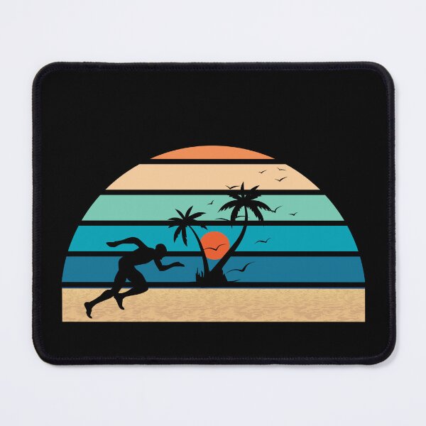 Item preview, Silhouette Sprint with Retro Sunset on Beach designed and sold by Project4X.