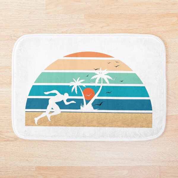 Item preview, Silhouette Sprint with Retro Sunset on Beach designed and sold by Project4X.
