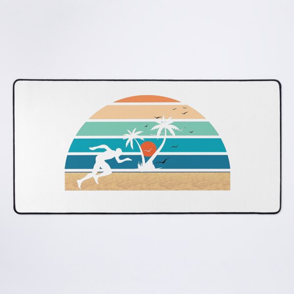 Item preview, Silhouette Sprint with Retro Sunset on Beach designed and sold by Project4X.