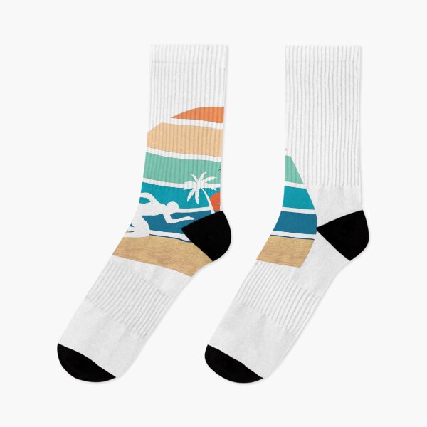 Item preview, Silhouette Sprint with Retro Sunset on Beach designed and sold by Project4X.