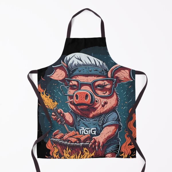 Jurassic Pork Unisex Meat Grilling Apron