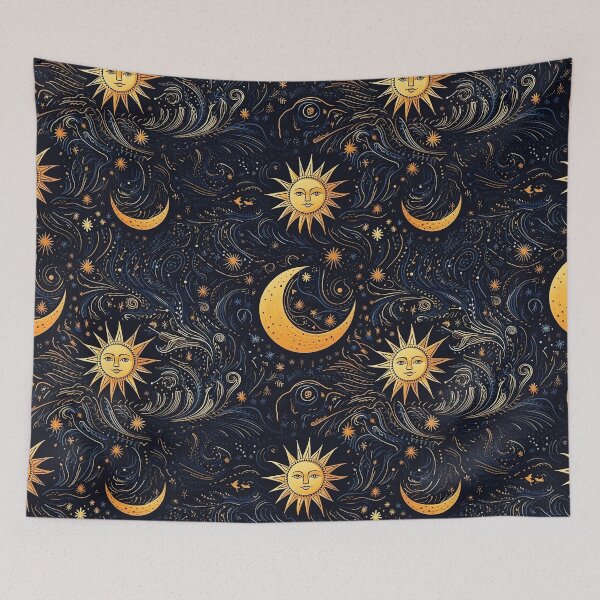 Item preview, Sun and Moon Seamless Pattern designed and sold by exitbird.
