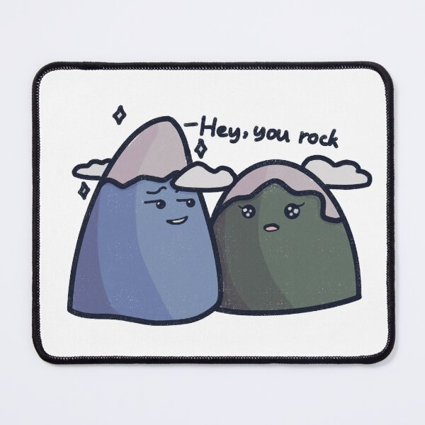 Item preview, Flirting mountains “hey, you rock” designed and sold by FireflyForestA.