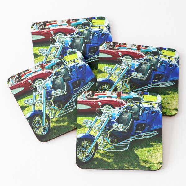 Item preview, 3 wheeled motorcycle in blue designed and sold by Graham Cornall.