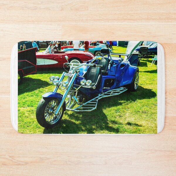 Item preview, 3 wheeled motorcycle in blue designed and sold by Graham Cornall.