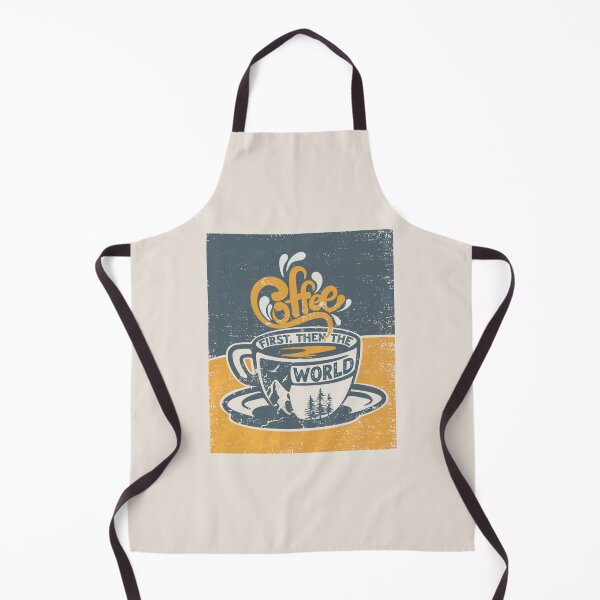 Item preview, Coffee First Then The World - Outdoor Adventure Hiking Camping Retro designed and sold by mountainfad.