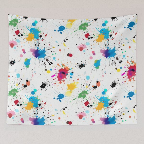 Item preview, Color splatter on a white background Seamless Pattern No.2 designed and sold by exitbird.