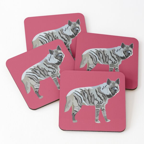 Item preview, S is for Striped Hyena,Hyena Illustration – Bold and Wild African Carnivore Artwork designed and sold by PrettylittlepastelUk.