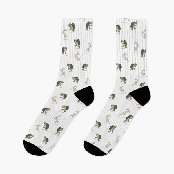 Item preview, running club - tortoise and the hare - white designed and sold by littlearrow.