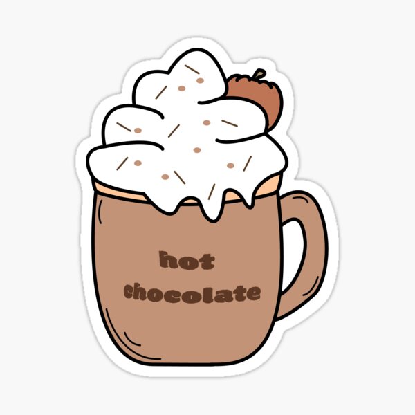 hot chocolate Sticker for Sale by cinnamonknot