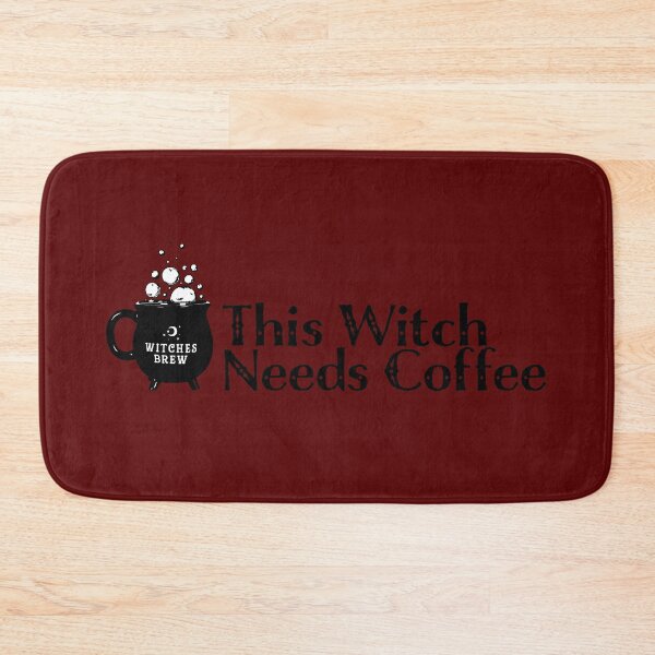 Item preview, This Witch Needs Coffee with Bubbling Cauldron designed and sold by QuidnuncDesigns.