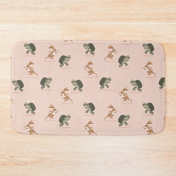 Item preview, running club - tortoise and the hare - peach designed and sold by littlearrow.