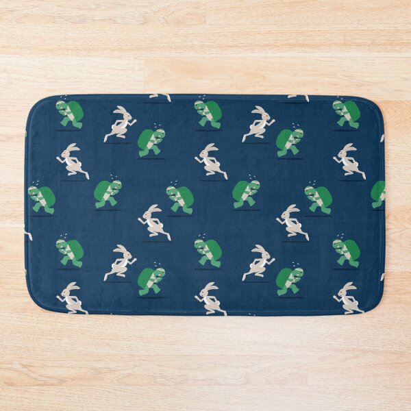 Item preview, running club - tortoise and the hare - navy blue designed and sold by littlearrow.