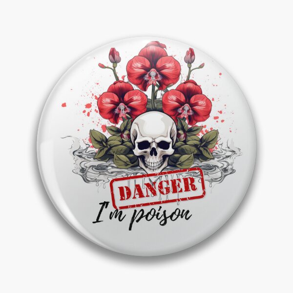 Item preview, Danger Sign - Poisonous Flower designed and sold by efkarose.