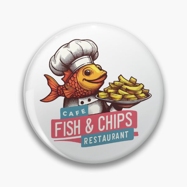 Item preview, Fish n Chips logo designed and sold by PickledjoArt.
