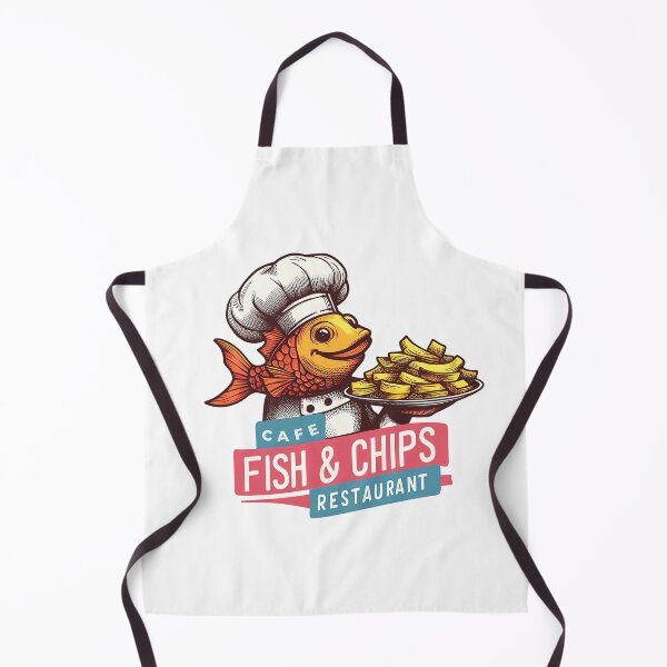 Item preview, Fish n Chips logo designed and sold by PickledjoArt.