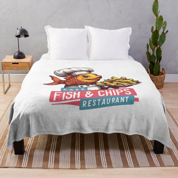 Item preview, Fish n Chips logo designed and sold by PickledjoArt.