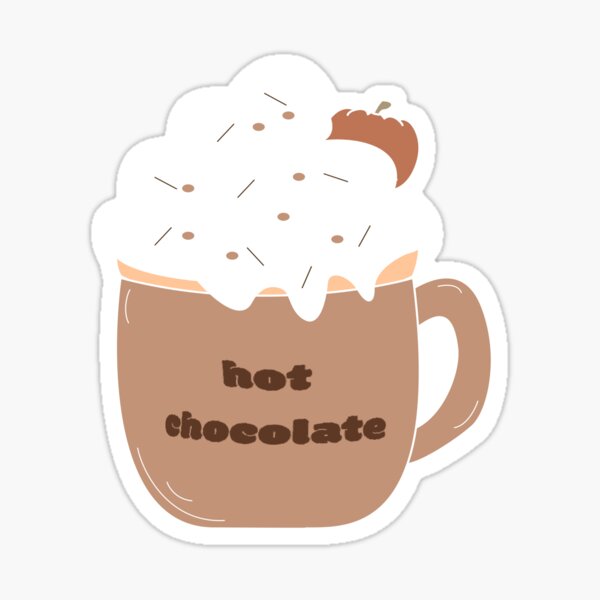 hot chocolate Sticker for Sale by cinnamonknot