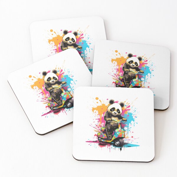 Item preview, Skate Panda 3,  designed and sold by ArtWearSplash.