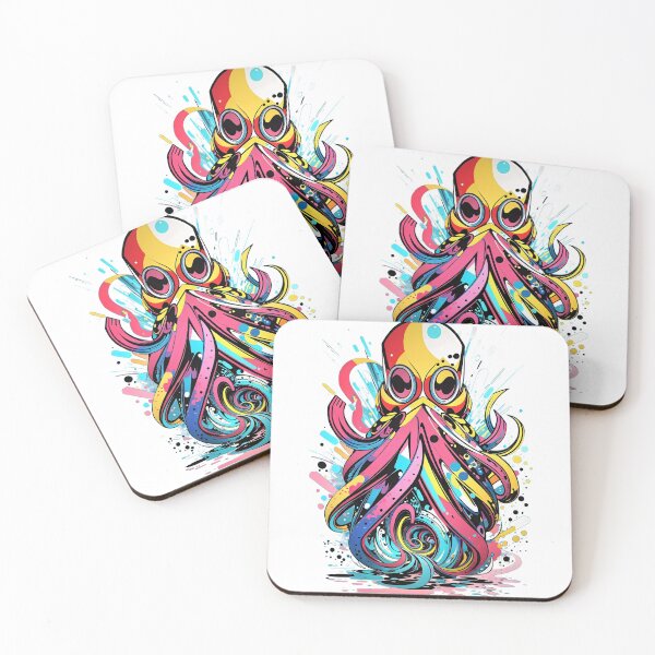 Item preview, Colourful Graffiti Octopus designed and sold by ArtsyWishesShop.