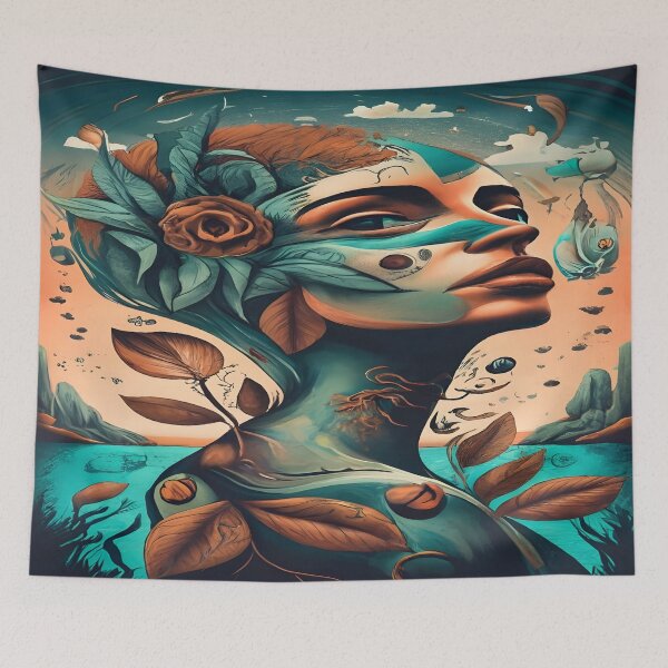 Item preview, Artsy Woman-Nature Fusion designed and sold by Wishing-Wings.