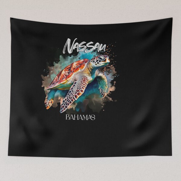 Item preview, Bahamas Seat Turtle Bahamian Flag Beach Great Shark Creek designed and sold by smartrocket.