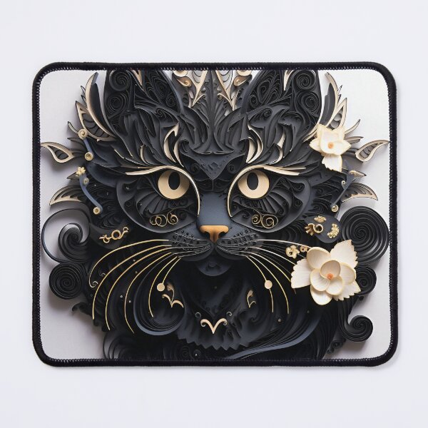 Item preview, Paper Quilling Halloween black cat designed and sold by dcrc.