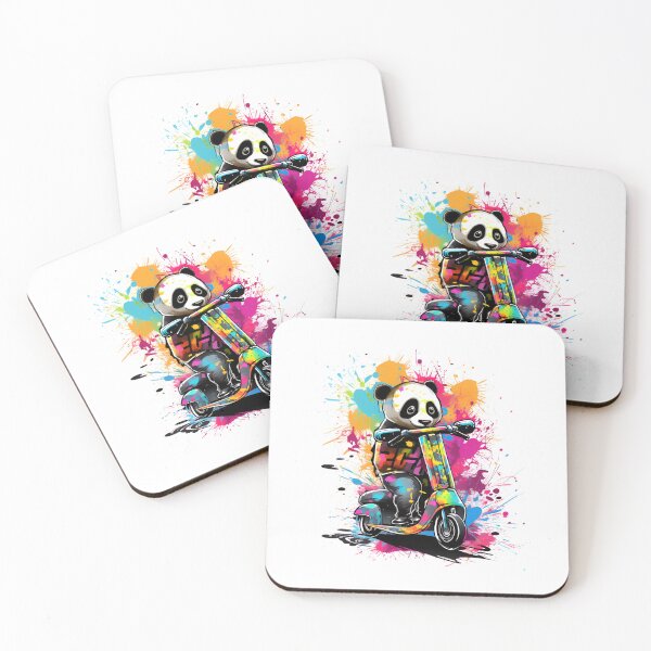Item preview, Skate Panda 4,  designed and sold by ArtWearSplash.