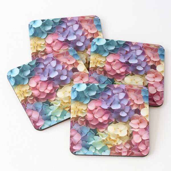 Item preview, Multicolor Hydrangea Seamless Pattern designed and sold by exitbird.