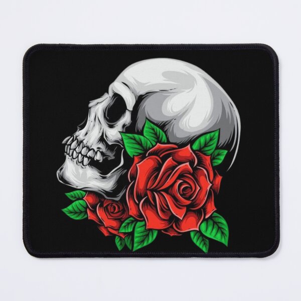 Item preview,  Skull and Rose, floral skull artwork  designed and sold by Slickskillz11.