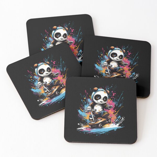 Item preview, Skate Panda 5,  designed and sold by ArtWearSplash.