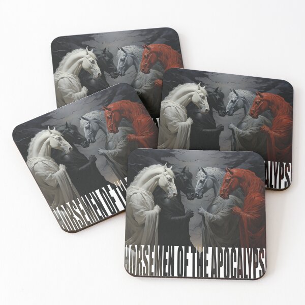 Item preview, Horseman of the apocalypse,4 horses of different colors : red,black,gray,white. designed and sold by Dream-Way.