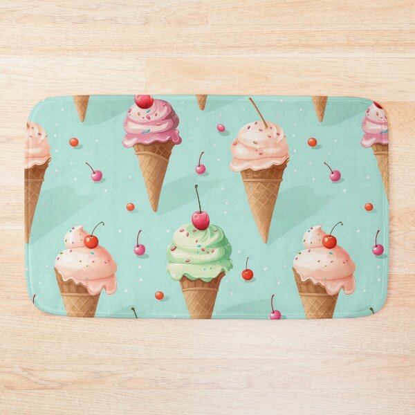 Item preview, Waffle Cone Ice Cream Seamless Pattern designed and sold by exitbird.