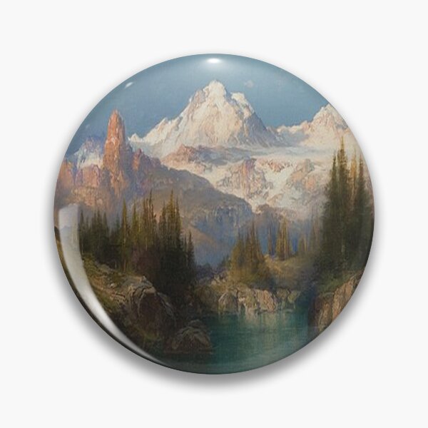 Item preview, A Snowy Mountain Range in Idaho - Thomas Moran designed and sold by tomorrowsart.